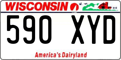 WI license plate 590XYD