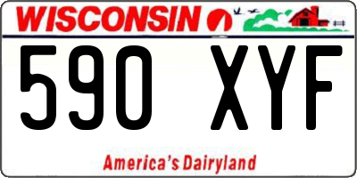 WI license plate 590XYF