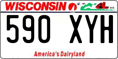 WI license plate 590XYH