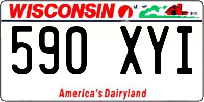WI license plate 590XYI