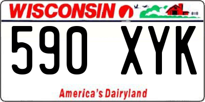 WI license plate 590XYK