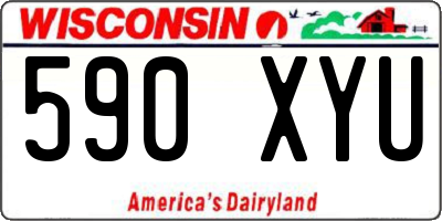 WI license plate 590XYU