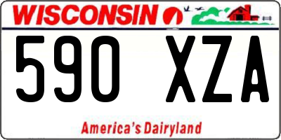 WI license plate 590XZA
