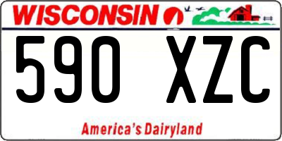 WI license plate 590XZC