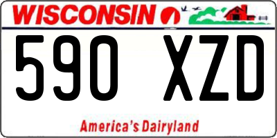 WI license plate 590XZD