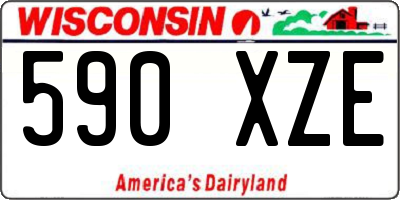 WI license plate 590XZE