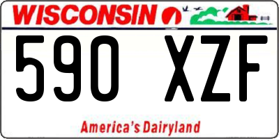 WI license plate 590XZF