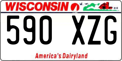 WI license plate 590XZG