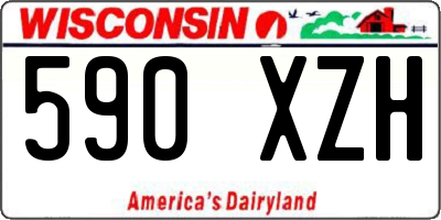 WI license plate 590XZH