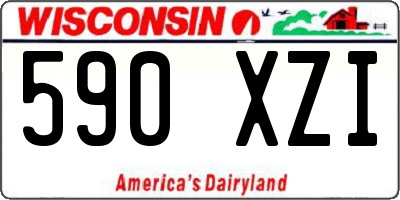 WI license plate 590XZI