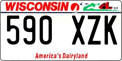 WI license plate 590XZK