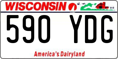 WI license plate 590YDG