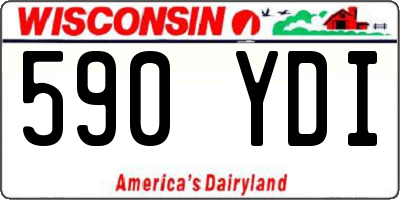 WI license plate 590YDI
