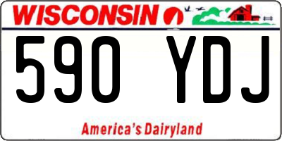 WI license plate 590YDJ