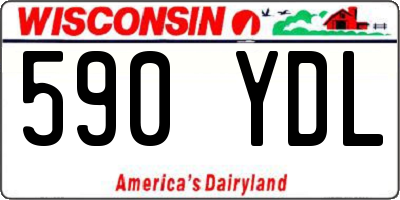 WI license plate 590YDL