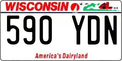 WI license plate 590YDN