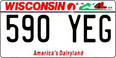 WI license plate 590YEG