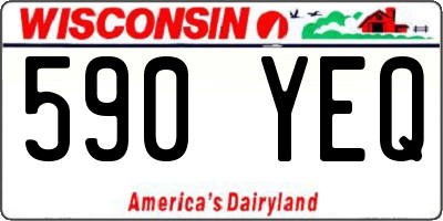 WI license plate 590YEQ