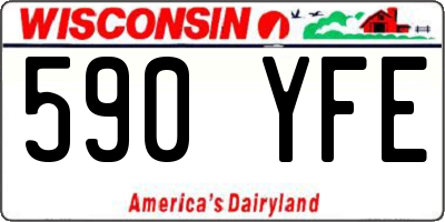 WI license plate 590YFE