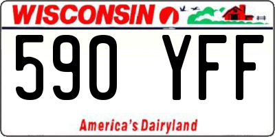 WI license plate 590YFF