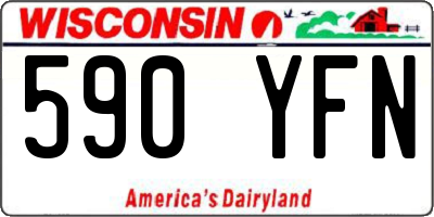 WI license plate 590YFN