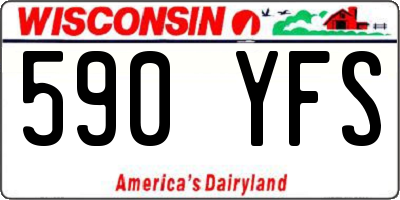 WI license plate 590YFS