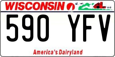 WI license plate 590YFV