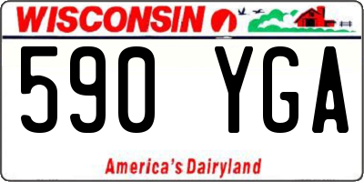 WI license plate 590YGA