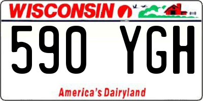 WI license plate 590YGH