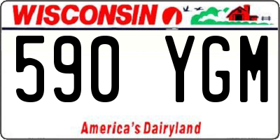 WI license plate 590YGM