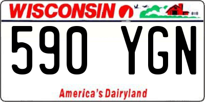 WI license plate 590YGN