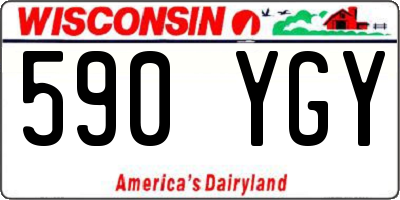 WI license plate 590YGY