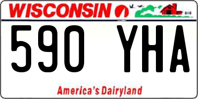 WI license plate 590YHA