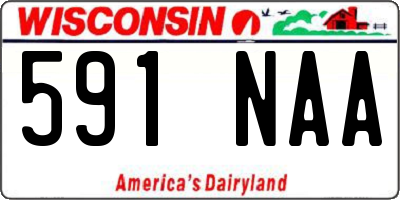 WI license plate 591NAA