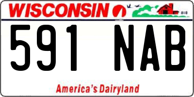 WI license plate 591NAB