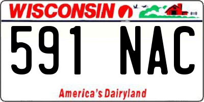 WI license plate 591NAC