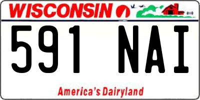 WI license plate 591NAI