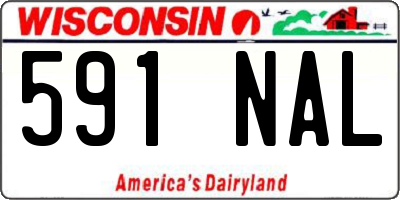 WI license plate 591NAL