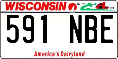 WI license plate 591NBE