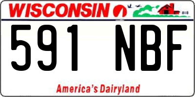 WI license plate 591NBF