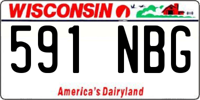 WI license plate 591NBG