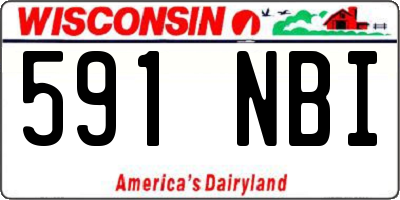 WI license plate 591NBI