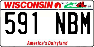 WI license plate 591NBM