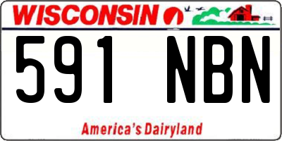 WI license plate 591NBN