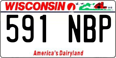 WI license plate 591NBP