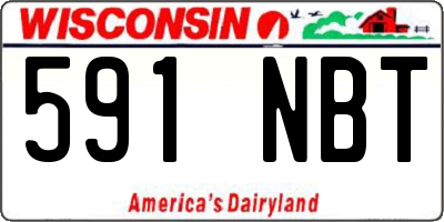 WI license plate 591NBT
