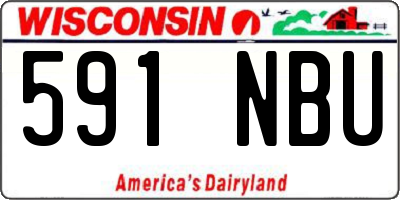 WI license plate 591NBU