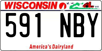 WI license plate 591NBY