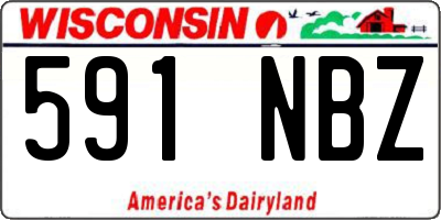 WI license plate 591NBZ