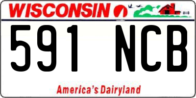WI license plate 591NCB